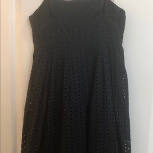 Blue spaghetti tie trap eyelet GAP dress - size 4